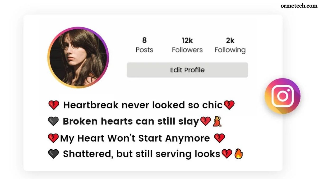 Heart Bio for Instagram