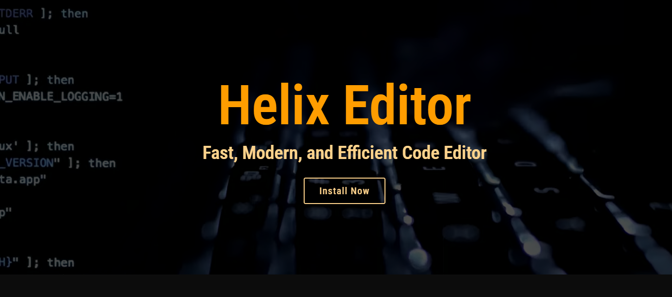 Can Helix Replace My Current Code Editor