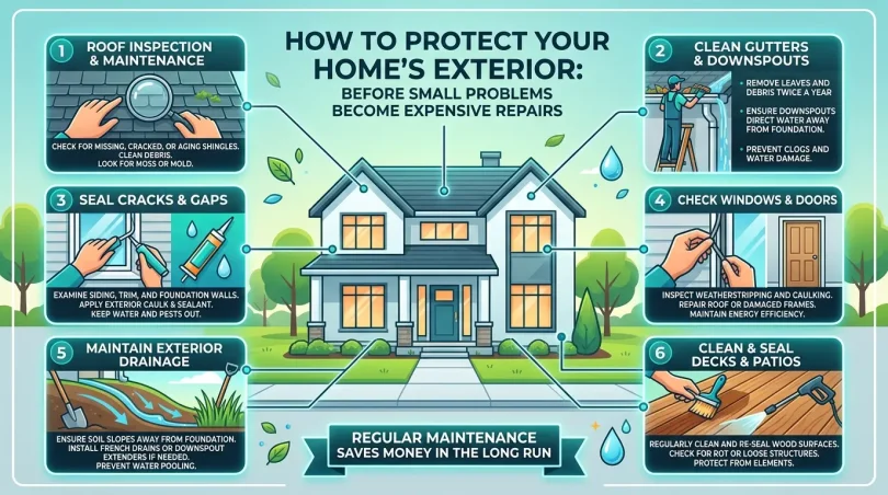 How to protect your homes exterior before small problems