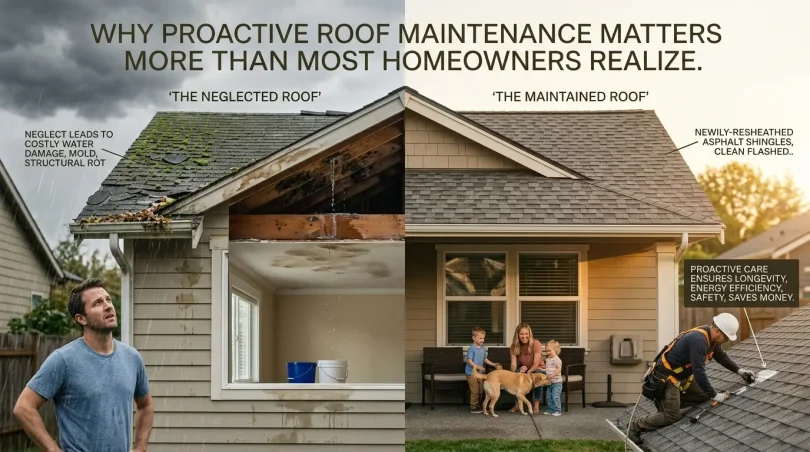 Why Proactive Roof Maintenance Matters More Than Most Homeowners Realize A roof is easy to forget about when everything appears to be working properly. There are no warning lights, no daily reminders, and no obvious signals that something is changing overhead. Yet roofing systems experience constant wear from weather, temperature fluctuations, moisture, and debris accumulation. By the time visible damage appears inside a home, the underlying issue has often existed for months. For homeowners, understanding the value of preventive roof maintenance can help avoid expensive repairs, improve energy efficiency, and extend the lifespan of the entire roofing system. While many people only think about roofing during emergencies, regular attention to a roof’s condition can make a significant difference in long-term property protection. The Hidden Costs of Delayed Roof Repairs Minor roofing issues rarely stay minor for long. A small crack in flashing or a few damaged shingles can eventually allow moisture to penetrate beneath the roofing material. Once water reaches the underlayment or decking, the problem becomes far more expensive and complicated. Homeowners often underestimate how quickly moisture damage spreads. Water intrusion can affect: Insulation performance Interior ceilings and walls Structural wood components Mold and mildew growth Electrical systems in attic spaces Because many roofing problems develop gradually, homeowners may not notice them until visible signs appear indoors. Unfortunately, waiting for interior damage usually means the roofing issue has already escalated. Routine inspections and early maintenance can identify vulnerable areas before major deterioration occurs. Addressing problems proactively is almost always more affordable than emergency restoration work. Weather Exposure Takes a Year-Round Toll Even in regions without harsh winters, roofing materials endure continuous environmental stress. Intense sun exposure, seasonal storms, humidity, and wind all contribute to gradual aging. In warmer climates especially, prolonged ultraviolet exposure can dry out roofing materials over time. Asphalt shingles may become brittle, sealants can crack, and flashing materials may weaken. Heavy rainstorms can then exploit these weak points. Wind is another major factor that homeowners frequently overlook. Strong gusts can loosen shingles, shift flashing, and create gaps that allow moisture infiltration. Sometimes storm-related roof damage is subtle enough to go unnoticed from the ground. This is why many property owners choose to work with experienced local professionals who understand regional weather patterns and common roofing vulnerabilities. Homeowners researching maintenance strategies often review resources from companies such asIdeal Precision Roofing in San Antonio to better understand how climate-specific roofing care can impact long-term durability. Why Roof Ventilation Is Often Overlooked When people think about roofing, they usually focus on shingles or visible exterior materials. However, attic ventilation plays a major role in overall roof health. Poor ventilation can trap heat and moisture inside attic spaces. Over time, this creates several problems: Increased indoor cooling costs Premature aging of roofing materials Condensation buildup Mold growth risks Reduced insulation effectiveness Proper airflow helps regulate attic temperatures and prevents excessive moisture accumulation. A balanced ventilation system allows hot air to escape while bringing in cooler outside air through intake vents. Many homeowners are surprised to learn that ventilation problems can shorten the life expectancy of an otherwise well-installed roof. Because ventilation issues are not always obvious, inspections can help identify whether airflow improvements are needed. Gutters Play a Bigger Role Than People Think Gutters are technically separate from the roof itself, but they are essential to roofing performance. Clogged or damaged gutters prevent water from draining properly, causing rainwater to pool near roof edges. When drainage becomes restricted, several issues may develop: Fascia board deterioration Water seepage beneath shingles Foundation drainage problems Soil erosion around the property Increased risk of leaks Leaves, branches, and debris buildup are common causes of gutter overflow. Seasonal cleaning helps maintain proper water flow and reduces unnecessary stress on roofing materials. Downspouts also deserve attention. If water is not directed far enough away from the home, moisture problems can affect both the roofing system and the structure below. The Value of Professional Roof Inspections Some homeowners attempt visual roof checks from the ground, but many roofing problems are difficult to detect without close inspection. Trained professionals know how to identify early warning signs that may not be visible to the average property owner. A professional inspection typically evaluates: Shingle condition Flashing integrity Ventilation performance Signs of water intrusion Structural concerns Gutter functionality Storm-related damage Even roofs that appear visually sound may contain hidden vulnerabilities. Catching these issues early often prevents more extensive repairs later. Scheduling inspections after major storms can also help identify damage before it worsens. In many cases, homeowners may not realize wind or hail has compromised certain roofing components until leaks eventually develop. Roof Maintenance Helps Preserve Property Value A roof is one of the most visible and important structural components of any home. Potential buyers often view roofing condition as a major indicator of overall property maintenance. An aging or visibly damaged roof can negatively affect resale value and buyer confidence. In contrast, a well-maintained roofing system signals responsible ownership and reduces concerns about future repair expenses. For homeowners planning to sell within the next few years, staying ahead of roofing maintenance can improve both curb appeal and marketability. Documentation of inspections and repairs may also provide reassurance to prospective buyers during the purchasing process. Small Preventive Steps Can Make a Major Difference Roof maintenance does not always require large-scale projects. In many cases, simple preventive measures can significantly improve long-term performance. Helpful maintenance habits include: Removing debris from roof surfaces Trimming overhanging tree branches Cleaning gutters regularly Scheduling annual inspections Checking attic spaces for moisture signs Addressing minor damage promptly These steps may seem minor individually, but collectively they help reduce long-term deterioration and support the overall integrity of the home. Conclusion Roofing systems quietly protect homes every day, yet they often receive little attention until problems become unavoidable. Proactive maintenance, routine inspections, and timely repairs can help homeowners avoid expensive damage while extending the lifespan of their roof. Rather than waiting for visible leaks or structural issues to appear, taking a preventive approach allows homeowners to protect both their property and their long-term investment. Even small maintenance decisions today can help prevent major complications in the future.